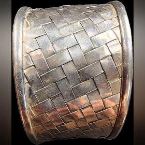 Wide 925 Silver Bangles for Women Silver Cuff Bracelet open